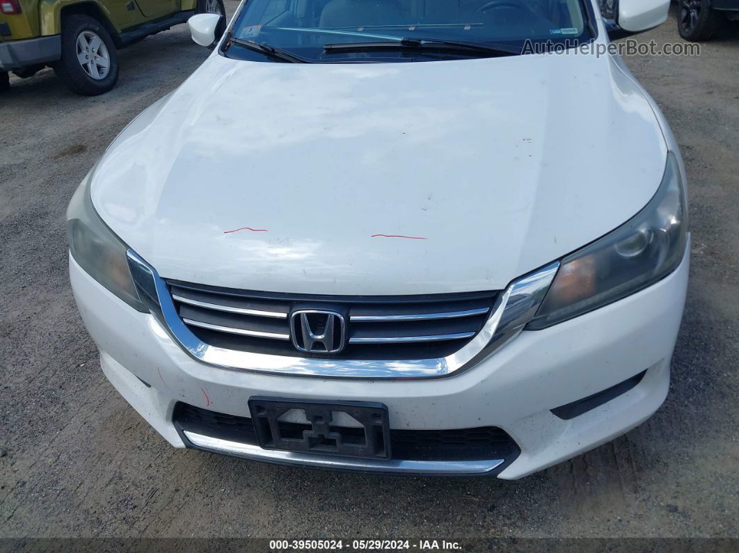 2015 Honda Accord Lx White vin: 1HGCR2F37FA240957