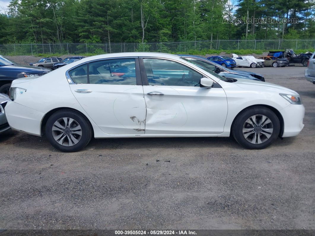 2015 Honda Accord Lx White vin: 1HGCR2F37FA240957