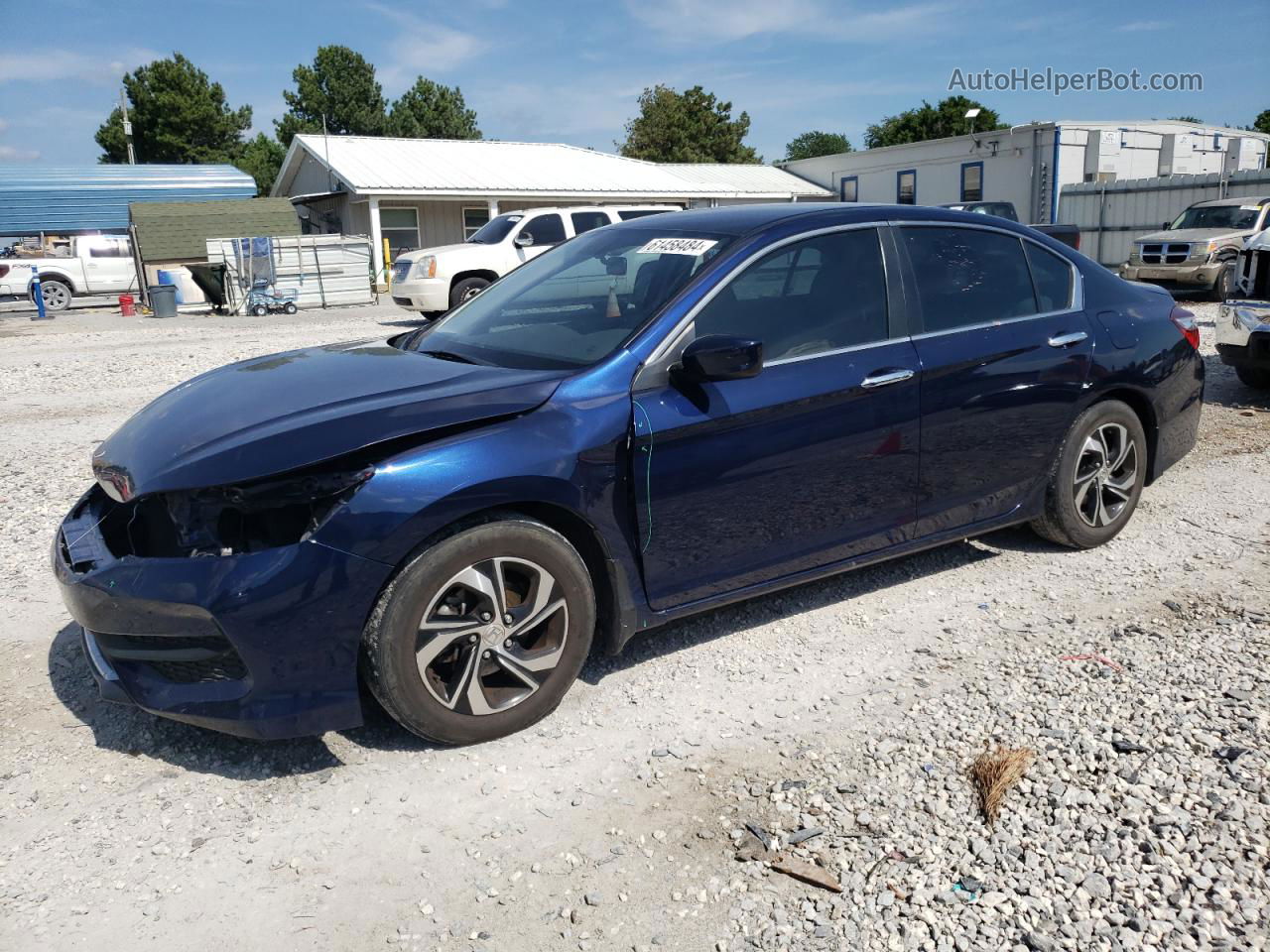 2016 Honda Accord Lx Blue vin: 1HGCR2F37GA191311