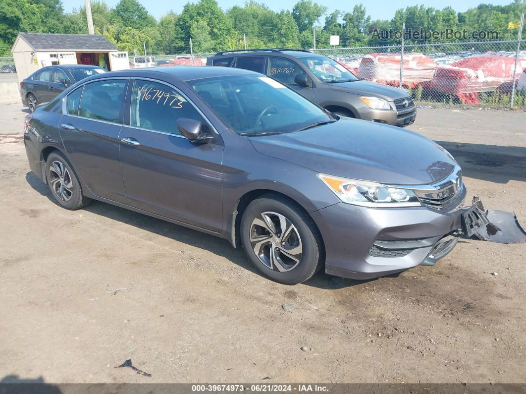 2016 Honda Accord Lx Gray vin: 1HGCR2F37GA224842