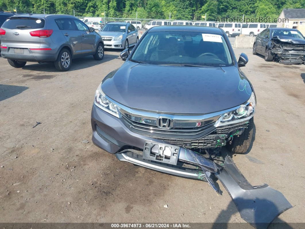 2016 Honda Accord Lx Gray vin: 1HGCR2F37GA224842