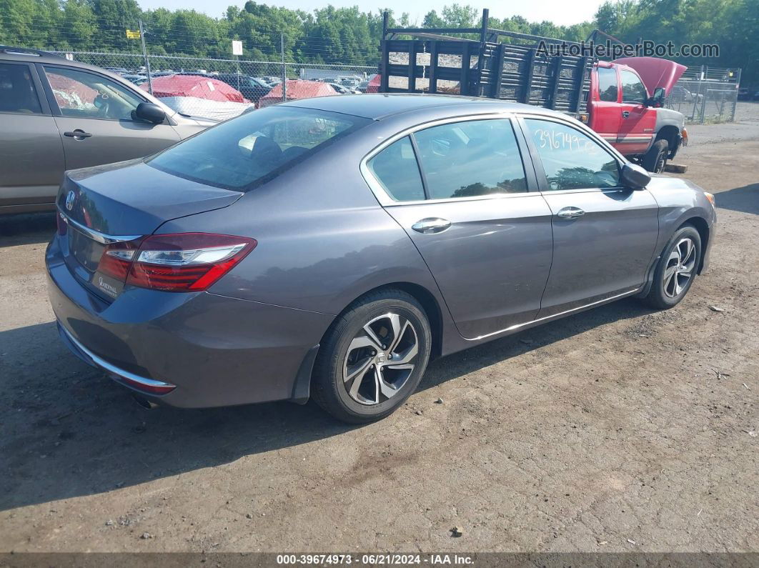 2016 Honda Accord Lx Gray vin: 1HGCR2F37GA224842