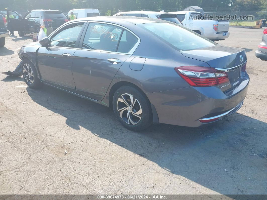 2016 Honda Accord Lx Gray vin: 1HGCR2F37GA224842