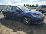 2016 Honda Accord Lx Blue vin: 1HGCR2F37GA231077