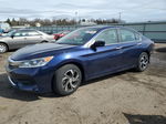 2016 Honda Accord Lx Blue vin: 1HGCR2F37GA231077