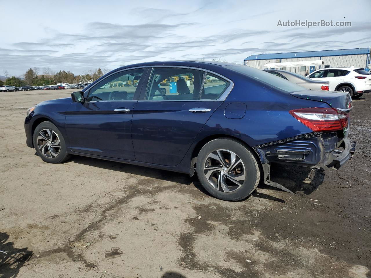 2016 Honda Accord Lx Blue vin: 1HGCR2F37GA231077