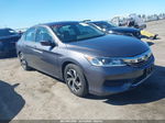 2017 Honda Accord Lx Gray vin: 1HGCR2F37HA071154