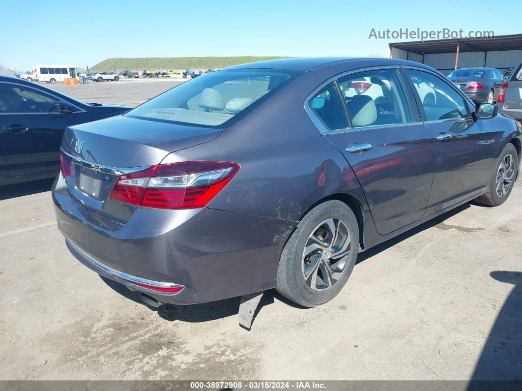 2017 Honda Accord Lx Gray vin: 1HGCR2F37HA071154