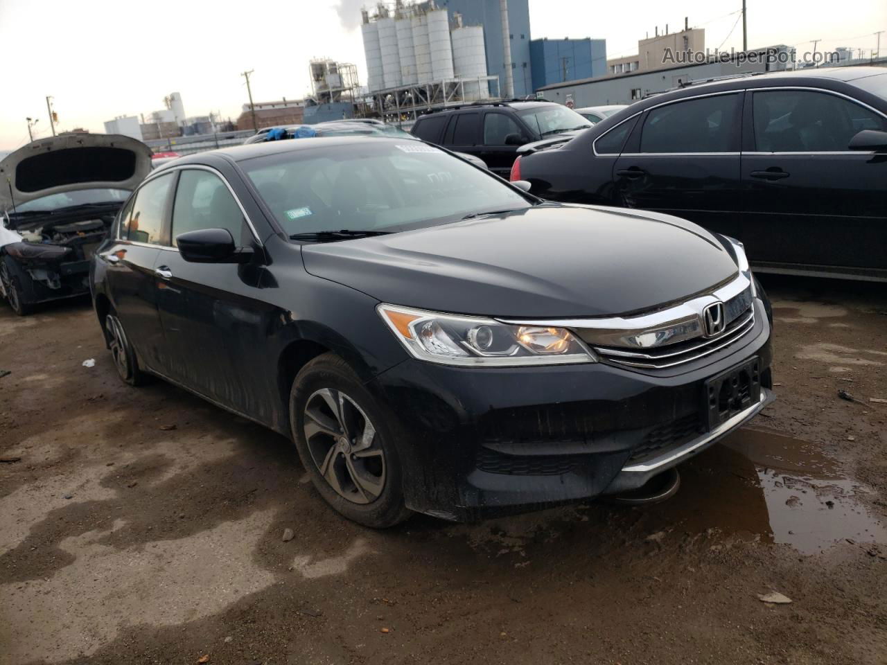 2017 Honda Accord Lx Black vin: 1HGCR2F37HA110311