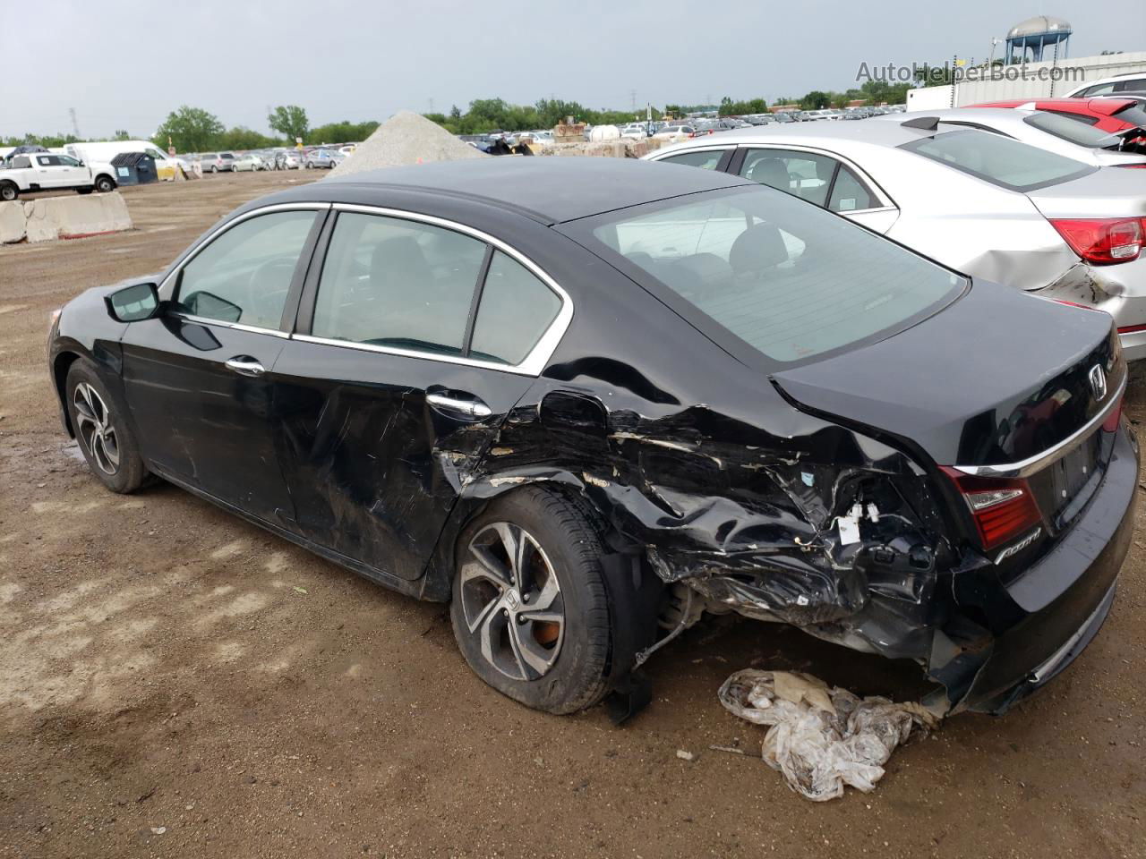 2017 Honda Accord Lx Black vin: 1HGCR2F37HA110311