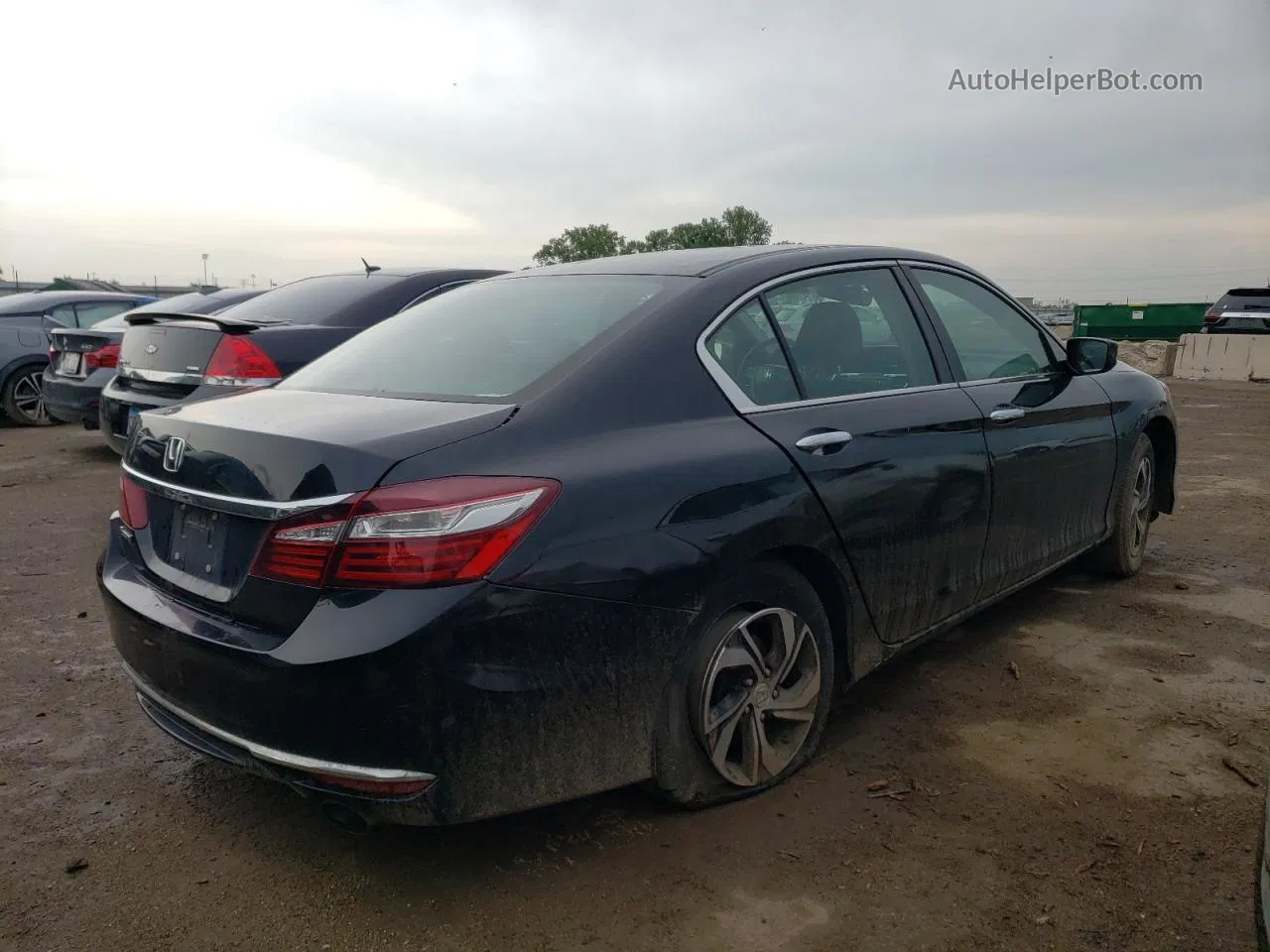 2017 Honda Accord Lx Black vin: 1HGCR2F37HA110311