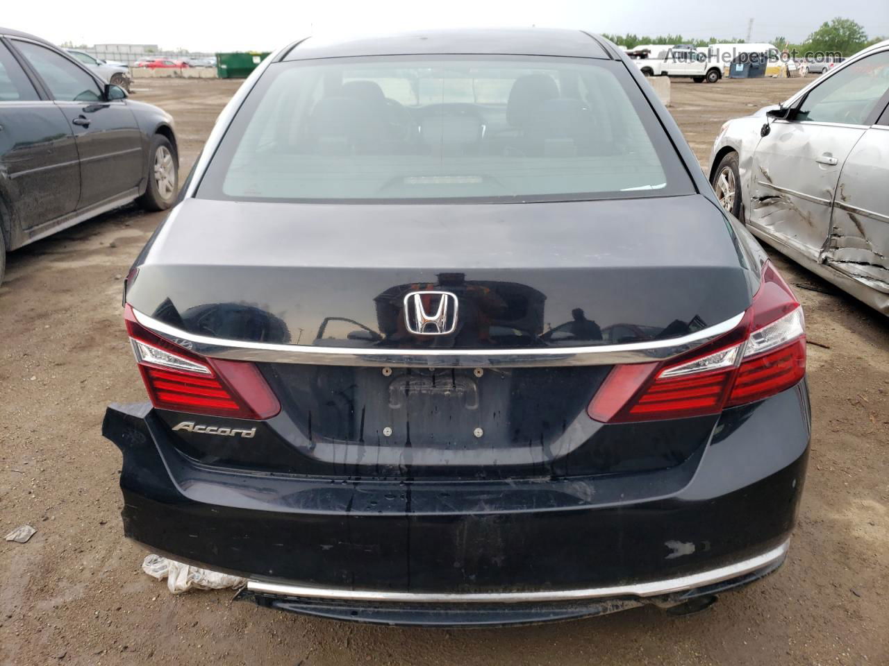 2017 Honda Accord Lx Black vin: 1HGCR2F37HA110311