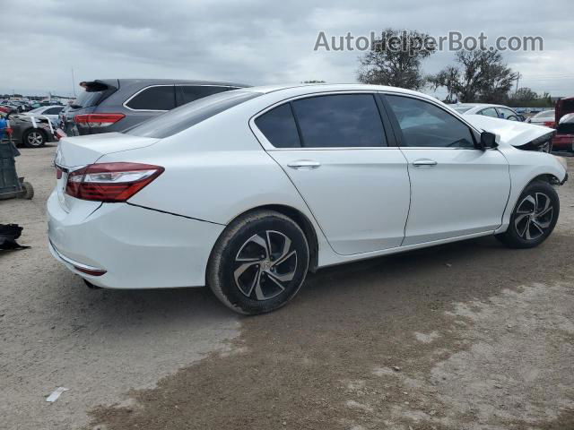 2017 Honda Accord Lx White vin: 1HGCR2F37HA111247