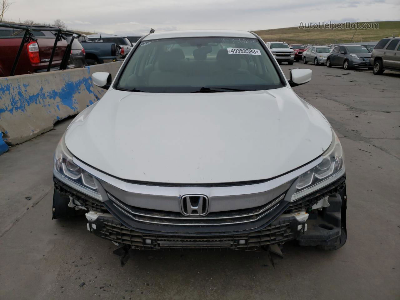 2017 Honda Accord Lx Белый vin: 1HGCR2F37HA120613