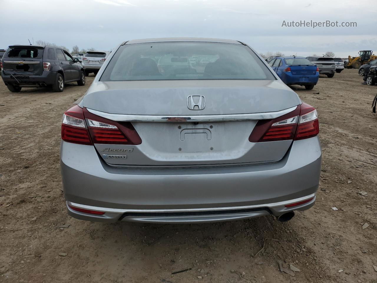 2017 Honda Accord Lx Silver vin: 1HGCR2F37HA145043