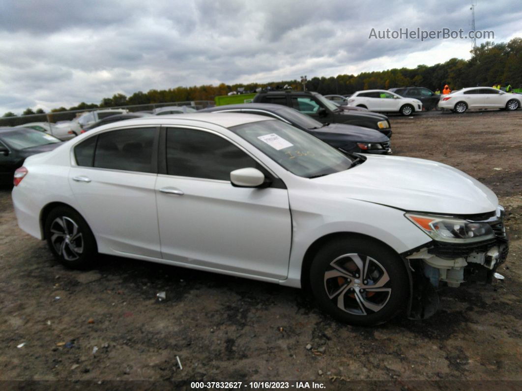 2017 Honda Accord Lx White vin: 1HGCR2F37HA146743