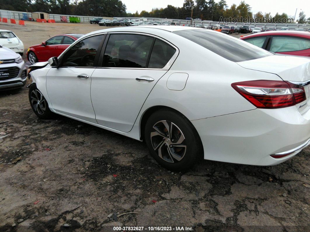 2017 Honda Accord Lx White vin: 1HGCR2F37HA146743