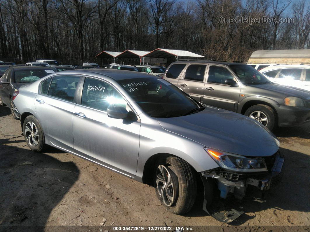 2017 Honda Accord Sedan Lx Silver vin: 1HGCR2F37HA155944