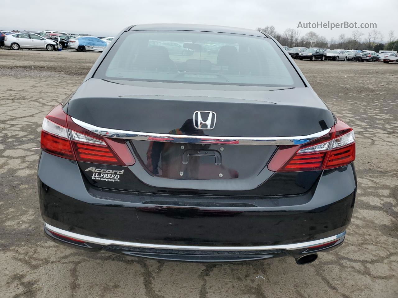 2017 Honda Accord Lx Black vin: 1HGCR2F37HA235812