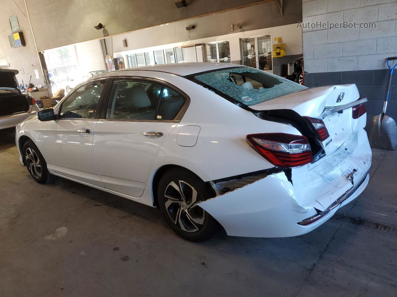 2017 Honda Accord Lx White vin: 1HGCR2F37HA236040