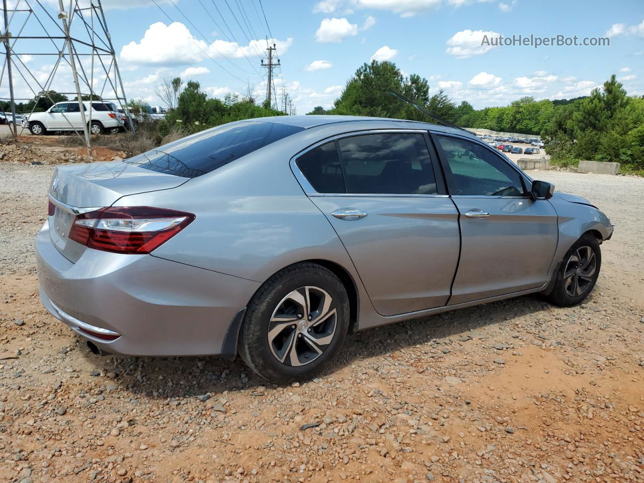 2017 Honda Accord Lx Silver vin: 1HGCR2F37HA286386