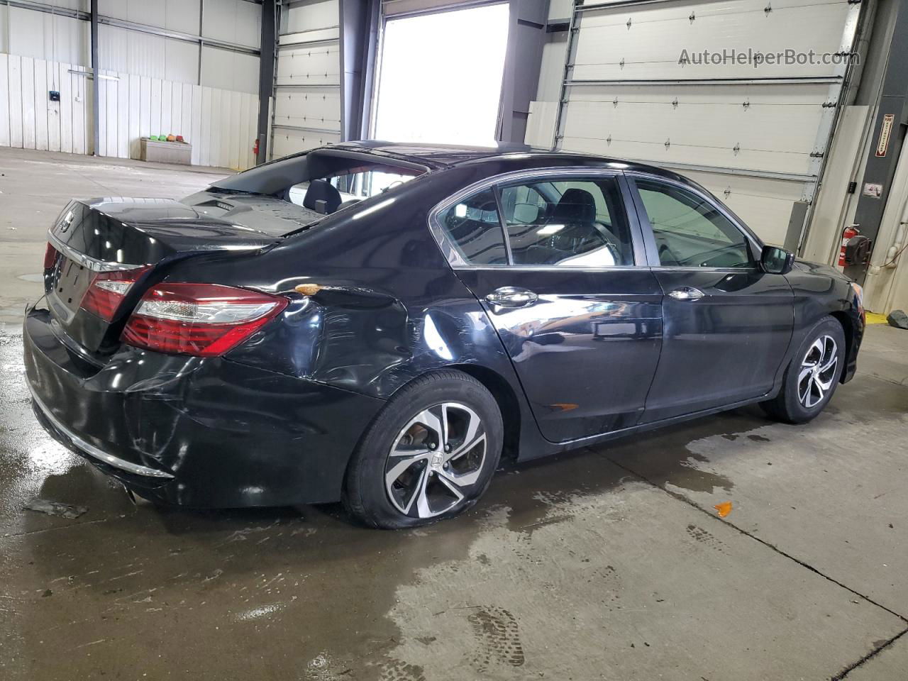 2017 Honda Accord Lx Black vin: 1HGCR2F37HA303199