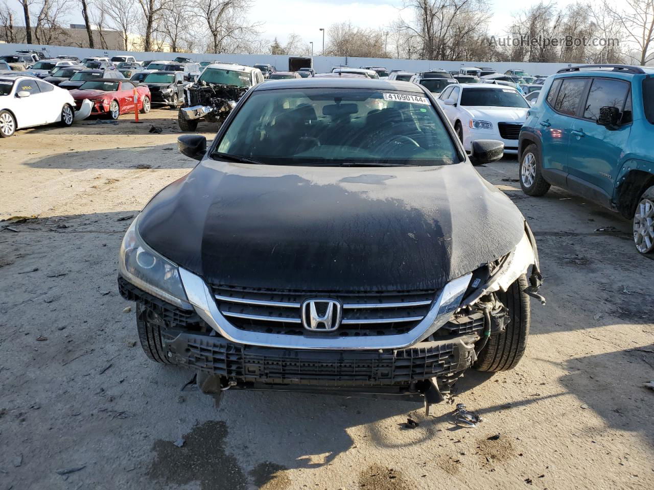 2014 Honda Accord Lx Black vin: 1HGCR2F38EA016577