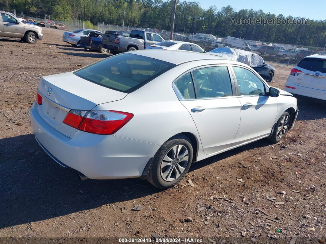 2014 Honda Accord Lx White vin: 1HGCR2F38EA029068