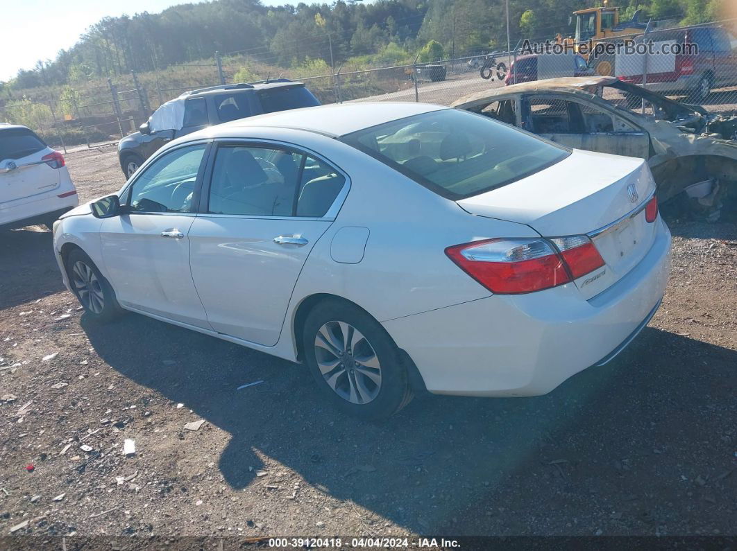 2014 Honda Accord Lx White vin: 1HGCR2F38EA029068