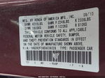 2014 Honda Accord Lx Burgundy vin: 1HGCR2F38EA038028