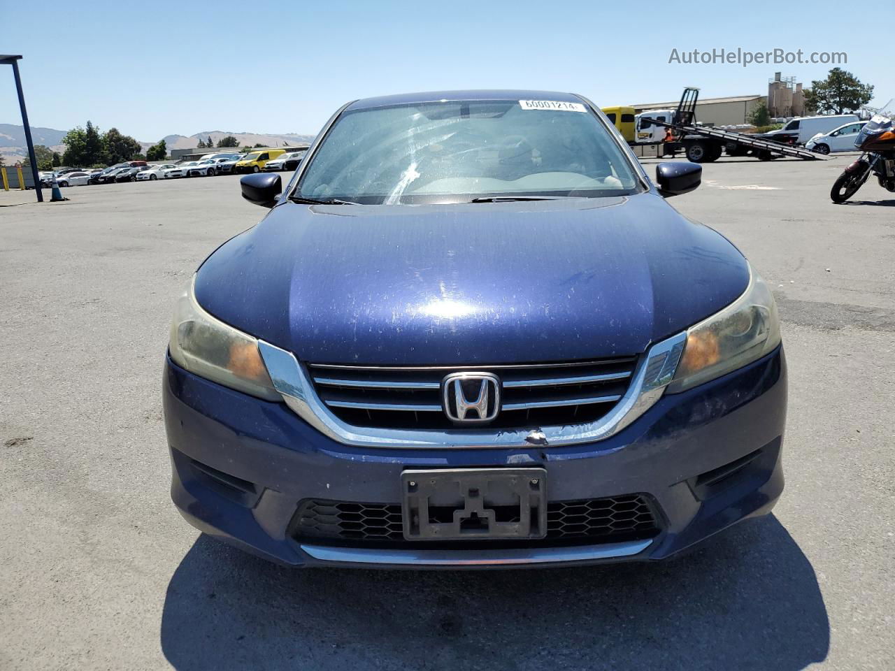 2014 Honda Accord Lx Blue vin: 1HGCR2F38EA048980