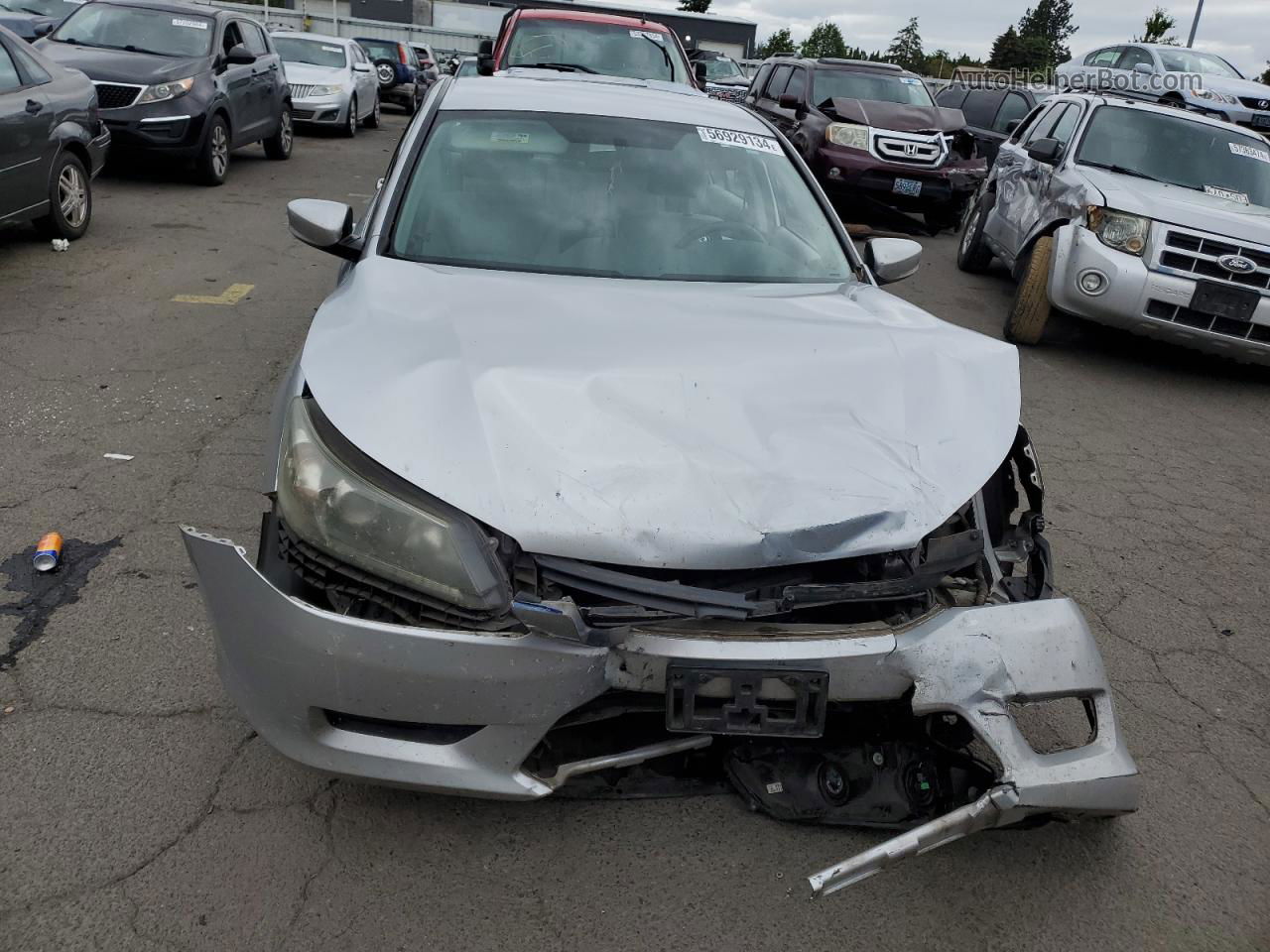 2014 Honda Accord Lx Серебряный vin: 1HGCR2F38EA137187