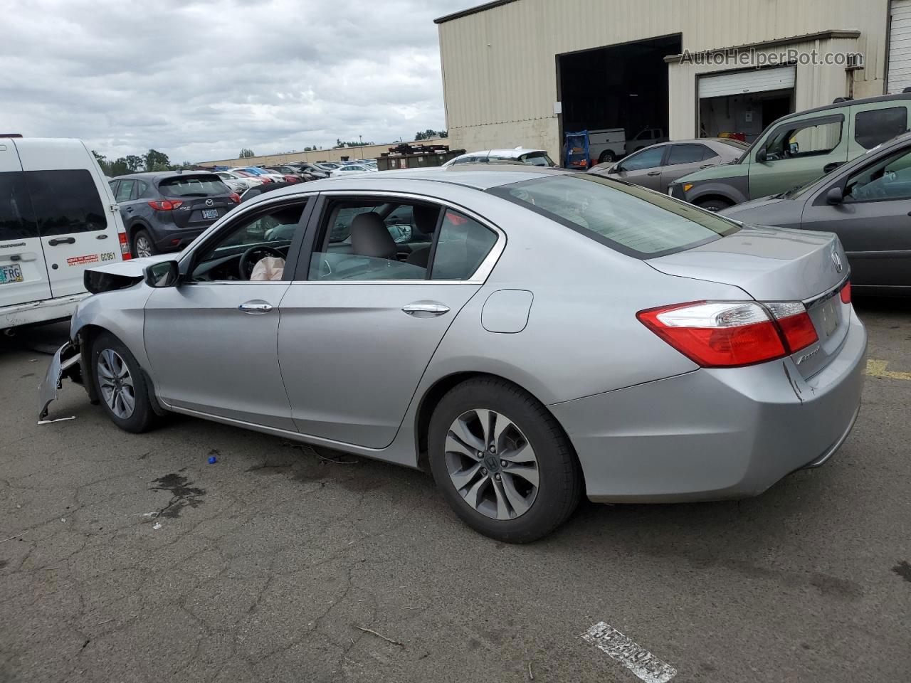 2014 Honda Accord Lx Silver vin: 1HGCR2F38EA137187