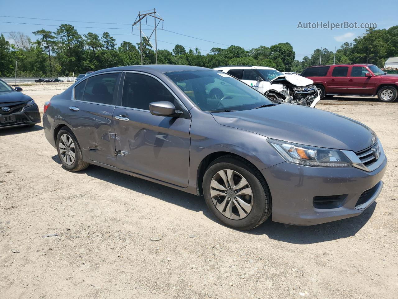 2014 Honda Accord Lx Charcoal vin: 1HGCR2F38EA167113