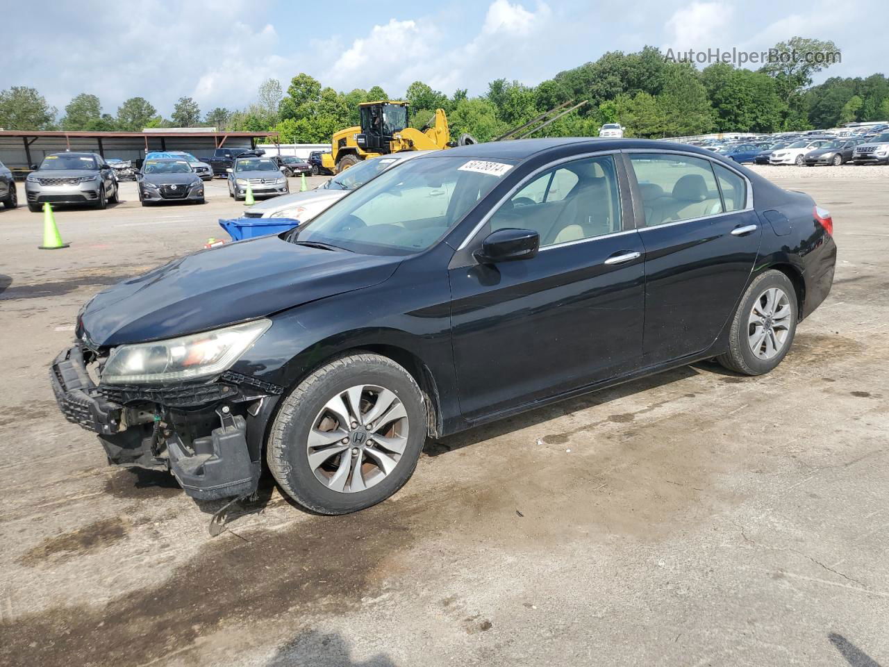 2014 Honda Accord Lx Black vin: 1HGCR2F38EA190343