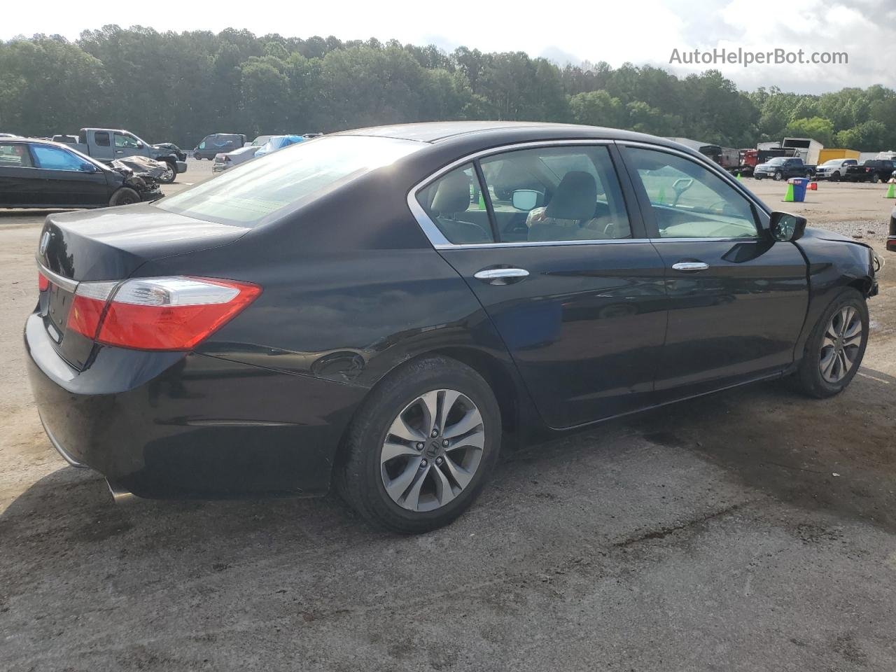 2014 Honda Accord Lx Black vin: 1HGCR2F38EA190343