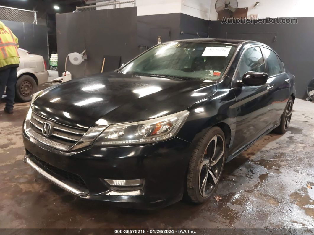 2014 Honda Accord Lx Black vin: 1HGCR2F38EA193131