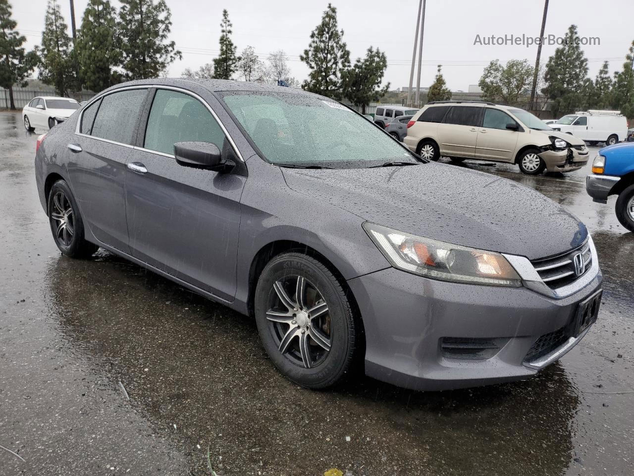 2014 Honda Accord Lx Charcoal vin: 1HGCR2F38EA200496