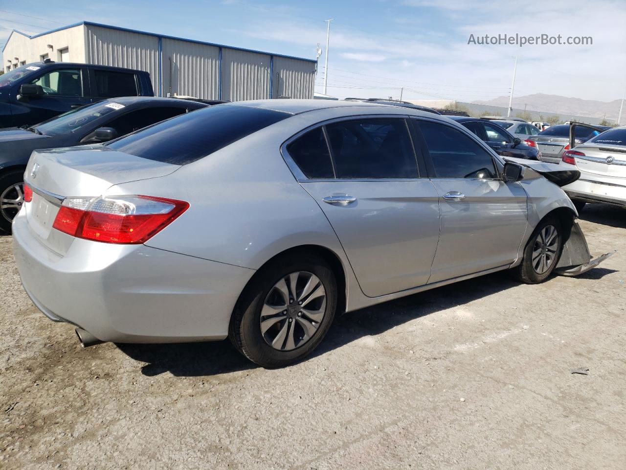 2014 Honda Accord Lx Silver vin: 1HGCR2F38EA201065