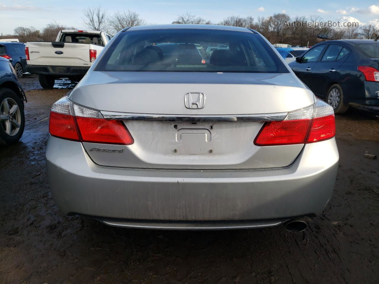 2014 Honda Accord Lx Silver vin: 1HGCR2F38EA206556