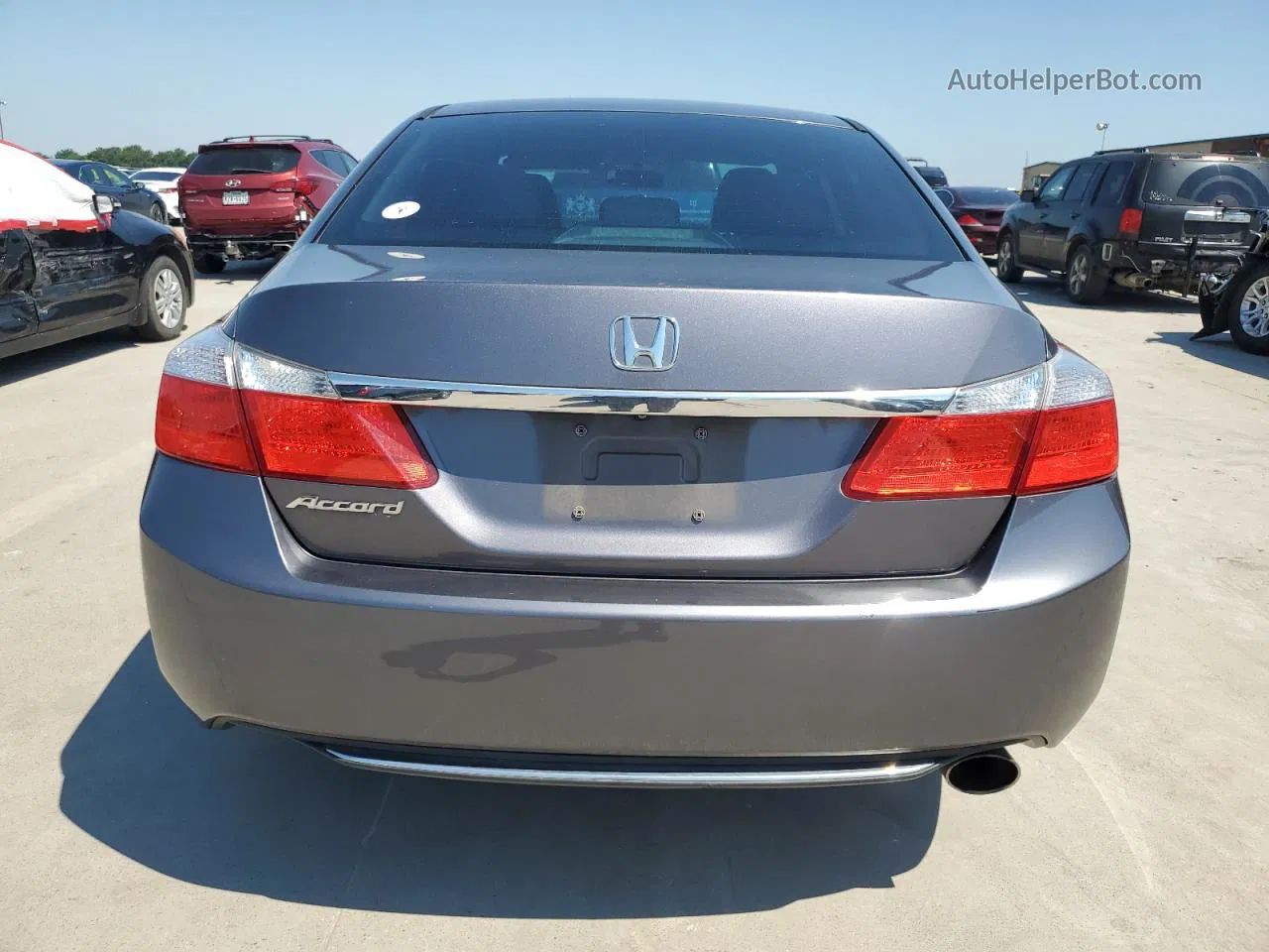 2014 Honda Accord Lx Серый vin: 1HGCR2F38EA215631