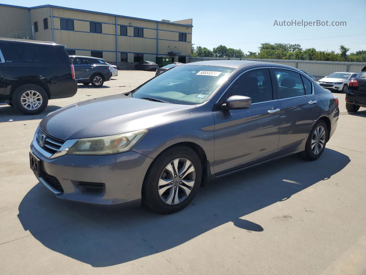 2014 Honda Accord Lx Gray vin: 1HGCR2F38EA215631