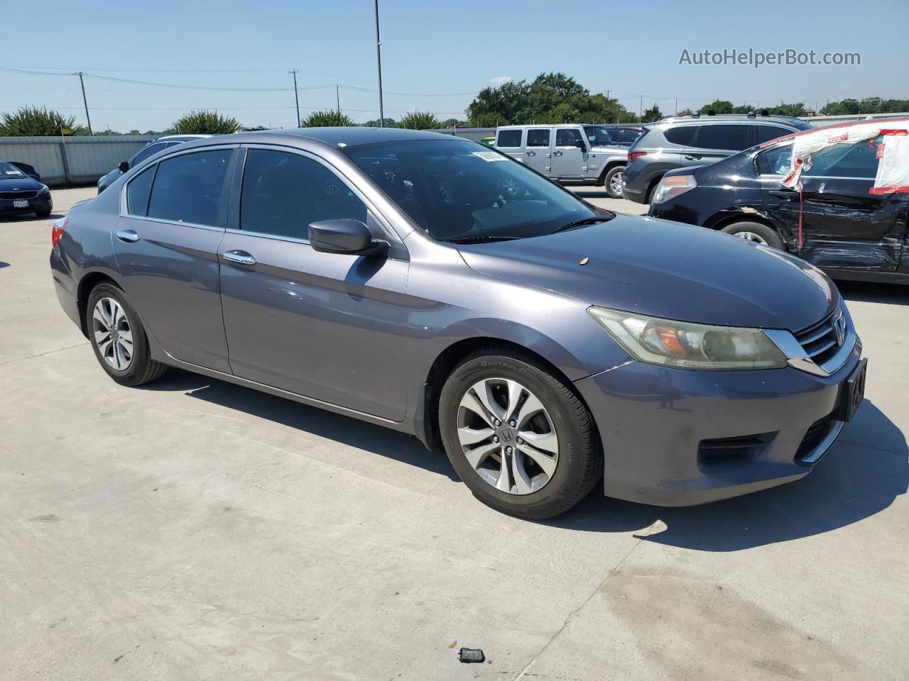 2014 Honda Accord Lx Gray vin: 1HGCR2F38EA215631