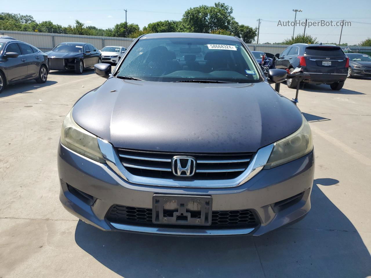 2014 Honda Accord Lx Gray vin: 1HGCR2F38EA215631