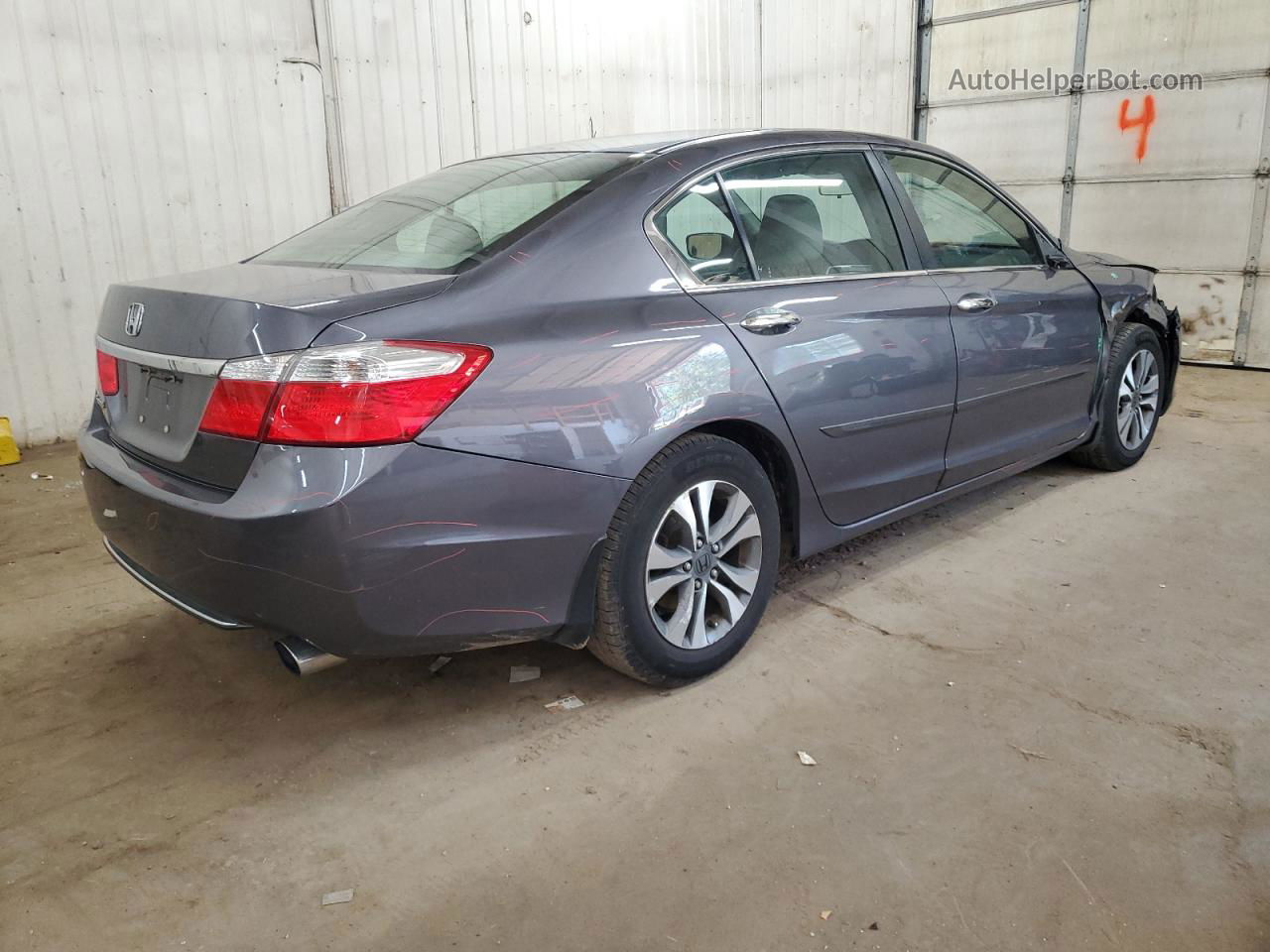 2014 Honda Accord Lx Gray vin: 1HGCR2F38EA219453