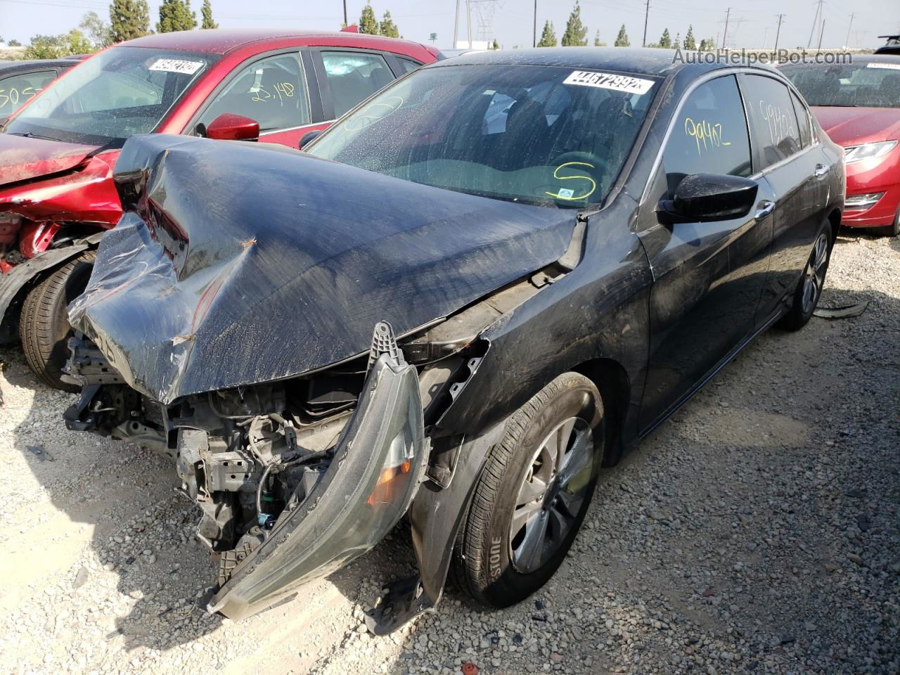 2014 Honda Accord Lx Black vin: 1HGCR2F38EA258172