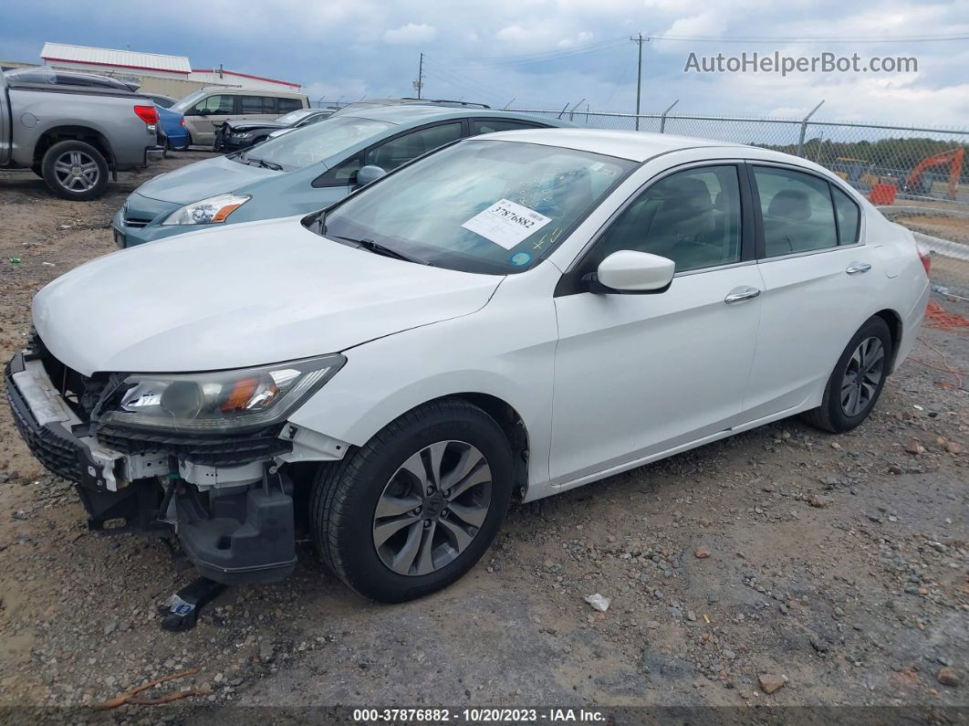 2015 Honda Accord Sedan Lx White vin: 1HGCR2F38FA045840