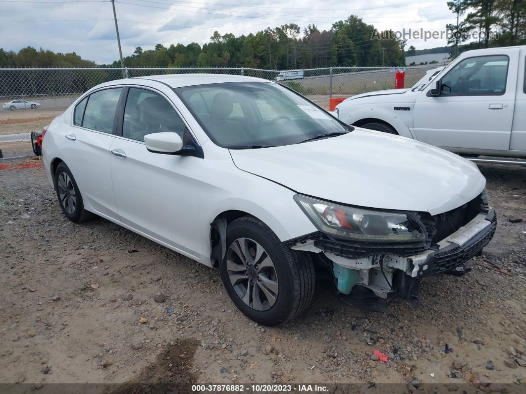 2015 Honda Accord Sedan Lx White vin: 1HGCR2F38FA045840