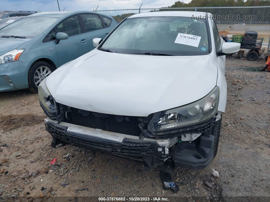 2015 Honda Accord Sedan Lx White vin: 1HGCR2F38FA045840