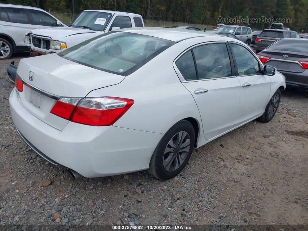 2015 Honda Accord Sedan Lx White vin: 1HGCR2F38FA045840